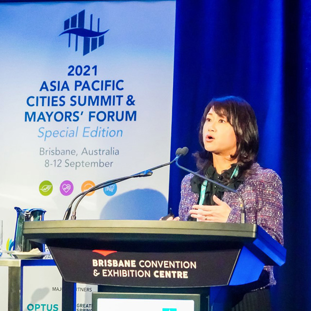 Dr Monica Chien presented her research with Ichikawa City, Japan at the 2021 APCS 
